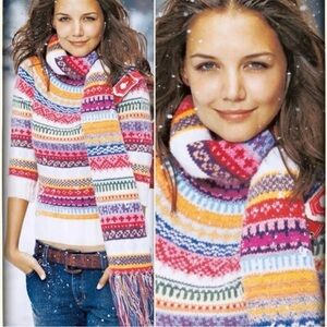 Vintage GAP Fair Isle Scarf Holiday 03